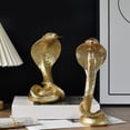 thumbnail image 4 of Resin Cobras Statue Snake Figurines Snake Decorative Objects Home Decorations, 4 of 15