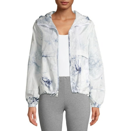 Kendall + Kylie Women's Tie Dye Anorak Windbreaker Jacket