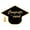 Black, variant on Graduation Advice Cards for The Graduate 2026, Degree Cap Graduation Greeting Cards, Grad Advice and Wish Cards Box for Congrats Grad, Class of 2026 Graduation Party Decorations Supplies, 1Pcs
