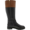 thumbnail image 2 of Lauren Ralph Lauren Womens Everly Leather Tall Mid-Calf Boots, 2 of 4