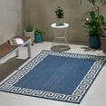 thumbnail image 2 of Larson Outdoor Area Rug, Blue, Ivory, 2 of 7