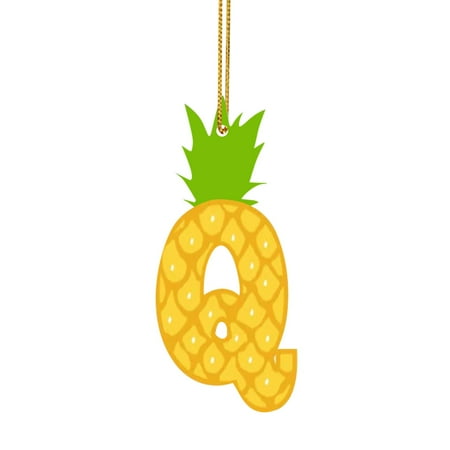 

Chandelier 26 Letters Yellow Pineapple Acrylic Pendant Funny 26 Letters Pendant Decoration For Party Decoration The 26 Letters Pendant Party Supplies