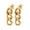 Gold, variant on Cuban Chain Link Dangle Chunky Earrings for Women Gold or Silver Stainless Steel Ginger Lyne Collection