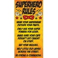 thumbnail image 2 of Hogan, Melody 14x24 White Modern Wood Framed Museum Art Print Titled - Superhero Rules, 2 of 4