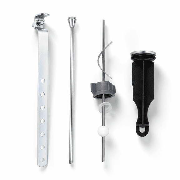 Universal Lavatory Sink Pop Up Drain Stopper Repair Kit with Rod and Linkage