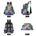 thumbnail image 2 of JIALIOU Mini Backpack Purse for Women Quilted Casual Daypack Small Travel Shoulder Bag, Colorful Galaxy with Stars, 2 of 7