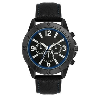 George Adult Male Analog Watch in Black Silicone with Compass