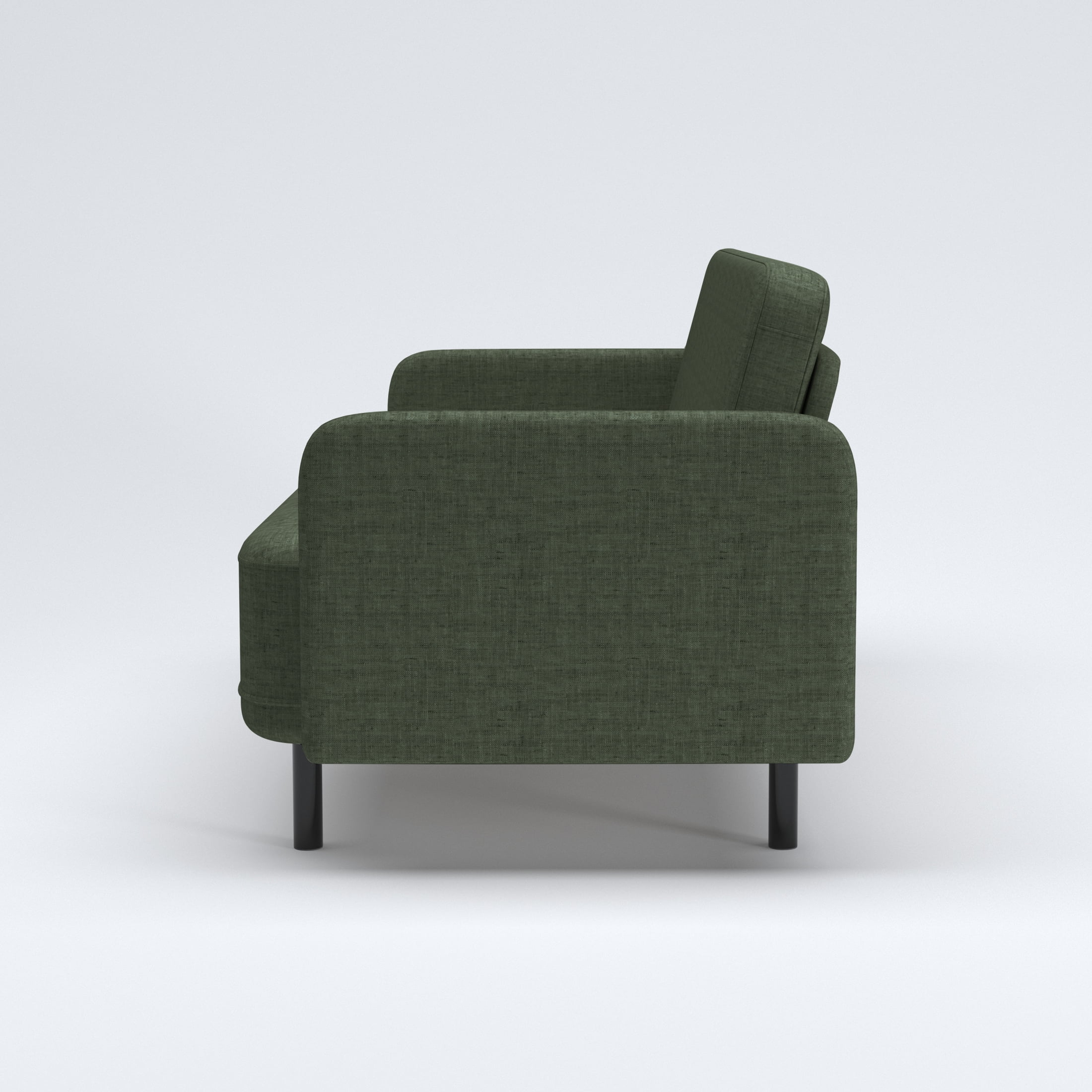 Artdeco Home Metro Loveseat - Modern Living Room Loveseat Sofa, Two-Seater Settee, Upholstered Corduroy Fabric Armchair, Love Seat Sofa Chair with Wood Legs for Bedroom/Office/Reading Spaces