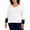 Ivory/Sky Captain/Scarlet, variant on Tommy Hilfiger Womens Plus V-Neck Striped Trim Pullover Sweater