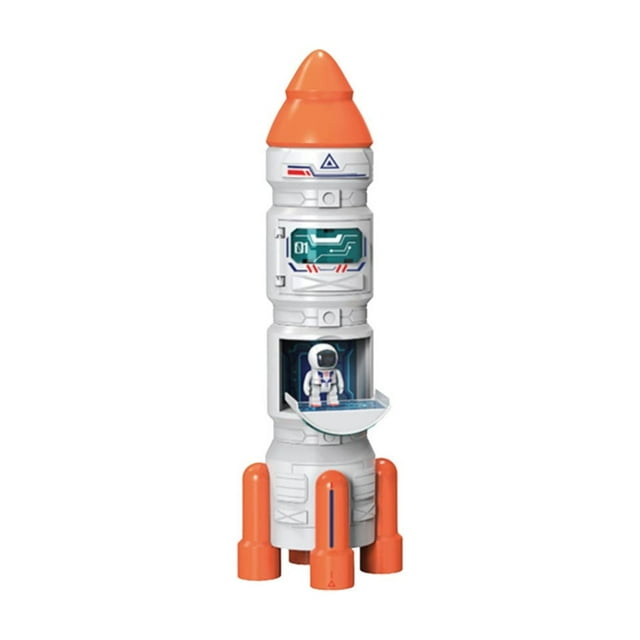 BINGLI Rocket Launch Toy with Sound & Light Effects - Interactive Space Projection Spraying STEM Toy, Educational Science Experiment Gift for Boys Girls Ages 5+