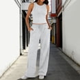 thumbnail image 2 of NMMUED Women's 2 Piece Lounge Sets Sleeveless Tank Tops Wide Leg Pants Sets Tracksuits Matching Outfit Womens Loungewear Set Light Gray M, 2 of 5