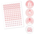 thumbnail image 2 of Big Dot of Happiness Tutu Cute Ballerina - Ballet Birthday or Baby Shower Round Candy Sticker Favors - Labels Fits Chocolate Candy (1 sheet of 108), 2 of 5