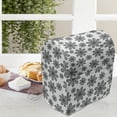 thumbnail image 4 of Snowflake Lounger Chair Bag, Monochrome Snowflakes Christmas Themed Composition Winter Season Illustration, High Capacity Storage with Handle Container, Lounger Size, Black White, by Ambesonne, 4 of 5