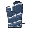 thumbnail image 2 of Lumiprinta Blue Wave Barbecue Mitts a Pair of Two Gloves (Navy Blue), 2 of 7