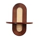 thumbnail image 3 of Estante de madera con arco para decoración del hogar, estante colgante artístico bohemio para pared, estante flotante para Marrón, 3 of 9