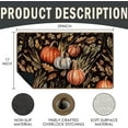 thumbnail image 3 of Fall Pumpkin Door Mat, Vintage Autumn Welcome Mat, Farmhouse Rustic Pumpking Home Front Door Mat Indoor Outside Entrance, Thanksgiving Gifts，Seasonal Botanical Leaves Decor Doormats 17X29 Inch, 3 of 6