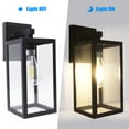 thumbnail image 6 of MingBright  Modern Outdoor Lighting Fixtures Waterproof Exterior Wall Lantern Sconce With E26 Socket Outside House Lamps With Clear Glass Shape，Perfect For Porch, Farm, Patio, Balcony, Front Door, 6 of 10