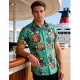 thumbnail image 6 of Vicojack Men's Hawaiian Shirt Short Sleeve 3D Pineapple Button Down Shirts Graphic Holiday Beach Shirts, 6 of 7