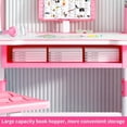 thumbnail image 4 of Floseru 2026 New Updated Kids Desk and Chair Set, Height Adjustable Astronaut Pattern Children School Desk with Shelf & Large Drawers, Kids Writing Study Table for Boys Girls 3+, 4 of 10
