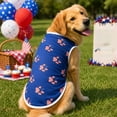 thumbnail image 6 of Yhmxh American Flag Striped Star Dog Vest, Breathable Mesh Sleeveless Pet T-Shirt, Patriotic USA Themed Puppy Clothes for Independence Day, Summer Daily Walking and Holiday Party Dress Up, 6 of 7