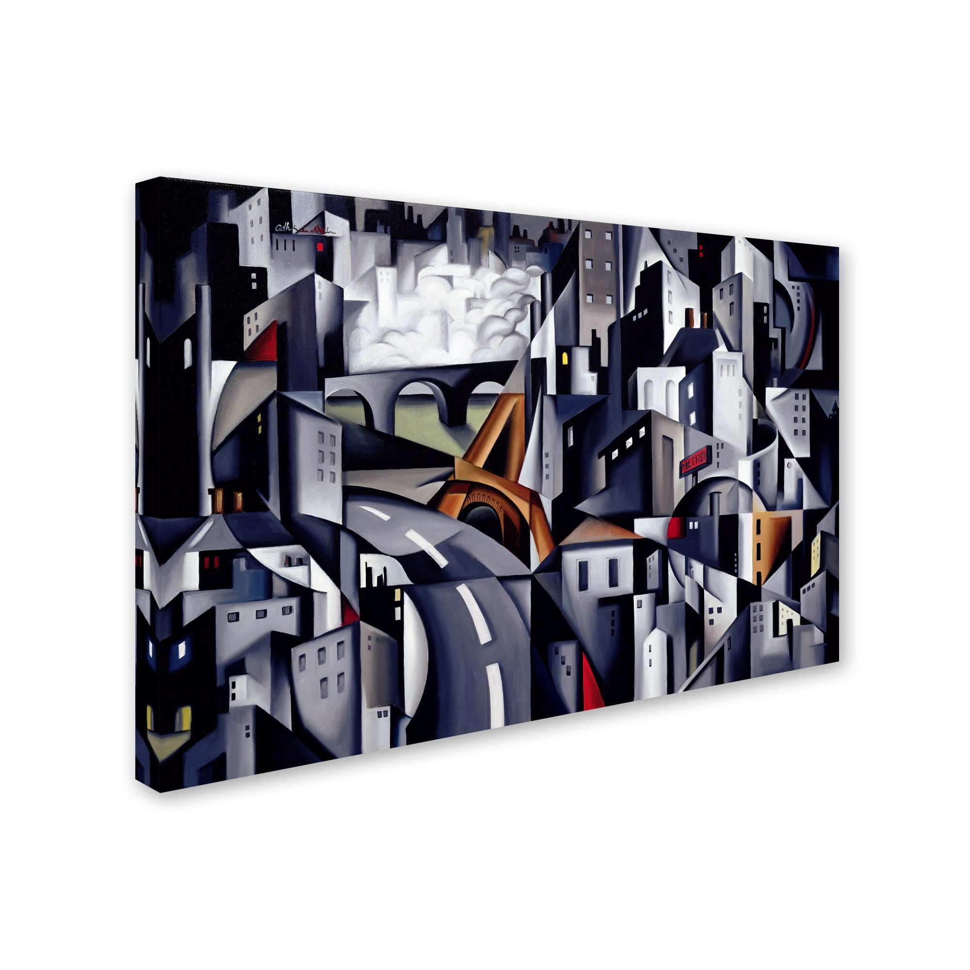 Trademark Fine Art "La Rive Gauche, 2002" Canvas Art by Catherine Abel