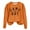 Orange, variant on Wancir Game Day Sweatshirt Women Football Sweatshirts Rugby Graphic Pullover Weekend Tops Casual Football Season Shirt