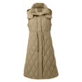 thumbnail image 3 of Winter Coats for Women Puffer Plus Size Waterproof Long Jackets Hooded Warm Winter Coat (Khaki L), 3 of 8