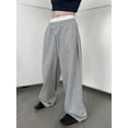 thumbnail image 3 of XiaoBanDeng Men's Baggy Pants Wide Leg Drawstring Waist Loose Sweatpants with Pockets, 3 of 4