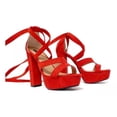 thumbnail image 2 of Zapatillas Plataforma Lazo Cruzado Berry Shoes Premium Berry 7443, 2 of 3