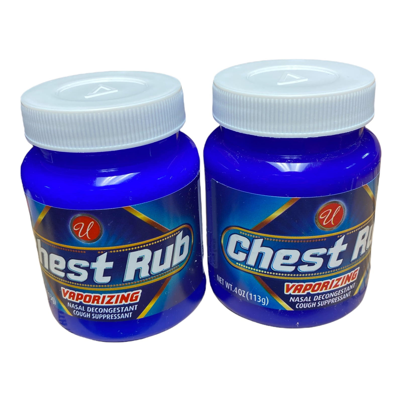 U Chest Rub Vaporizing Nasal Decongestant Cough Suppressant 4 oz Pack