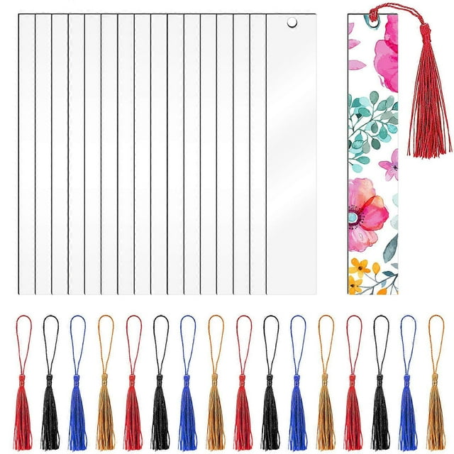 40 Pcs Custom Bookmark Retro Bookmarks Acrylic Craft Bookmark Diy Clear Bookmarks Diy Book Markers Bookmarks