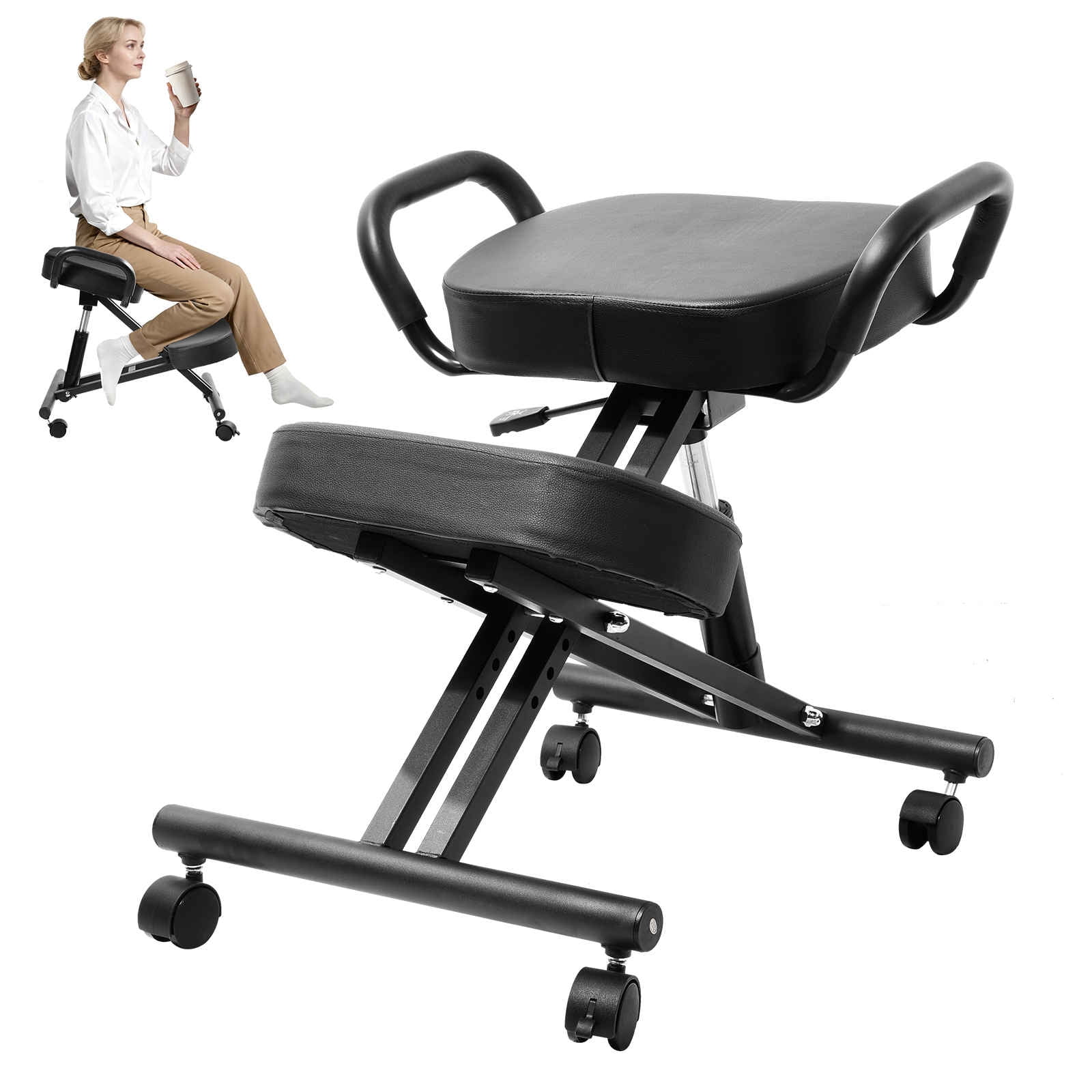 adjustable kneeling chair with back product