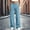 Light Blue, variant on Ovbmpzd Light Blue Yoga Pants for Women High Wasited Loose Wide-Leg Active Leggings Tummy Control Casual Leggings With Pockets,M