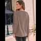 thumbnail image 4 of Camisas de Larga para Mujer, Blusas de Encaje, Ropa Informal de Negocios, Moda de Otoño, Blusas Tejidas Y2k Caqui XL, 4 of 8