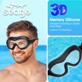 thumbnail image 3 of Gafas de natación Seago, sin fugas, antivaho, protección UV, para adultos, 3 of 7