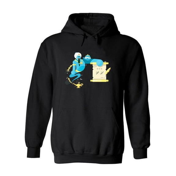 Genie Design Hoodie Men -Image by Shutterstock, Male Large