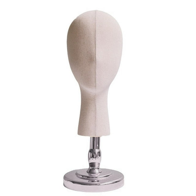Bunblic Mannequin Head Display Model Head,Multifunctional,Hat Rack Holder Hat Holder for Hats Headphone Caps Personal Use Argent Stand