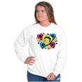 thumbnail image 4 of Betty Boop Conversation Hearts Cute Women Plus Size Sweatshirt Brisco Brands 4X, 4 of 5