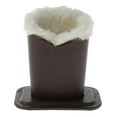 thumbnail image 2 of Anti Scratch Plush lined Eyeglass Holder Stand Protective for Desk 02 Brown, 2 of 7