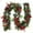 Golden Bowknot 5.9ft, variant on NFTIGB 5.9ft Artificial Christmas Garland, Red Berries & Vibrant Xmas Ball Holiday Decor for Stairs Railing Fireplace Front Porch Door Window Indoor Outdoor, 70.87 inches / 1.8m