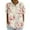 White, variant on ZOHIUM Women Summer Tops Summer Tops for Women 2024 Women's Linen Lapel Art Floral Round Neck Button Loose Pullover Top Casual Shirt T Shirt Womens Summer Clothes (White,XL)