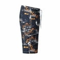 thumbnail image 5 of Xysaqa Mens Swim Trunks Board Shorts Cool Printed Lightweight Beach Shorts for Men Cotton Casual Hawaiian Bathing Suits 3X 4X 5X 6X （Available in Big & Tall Sizes), 5 of 6