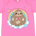 thumbnail image 4 of Inktastic Sloth Yoga Rainbow Girls Baby Bodysuit, 4 of 5
