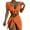 Orange, variant on Elainilye Fashion Swimsuits for Women 2024 Four-piece Suit Bandage Solid Sexy Bikini Push-Up Padded Swimwear Beachwear Set,Brown