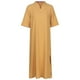 thumbnail image 4 of Vestido largo para mujer, vestido suelto de media manga con cuello en V Romacci Amarillo L, 4 of 7