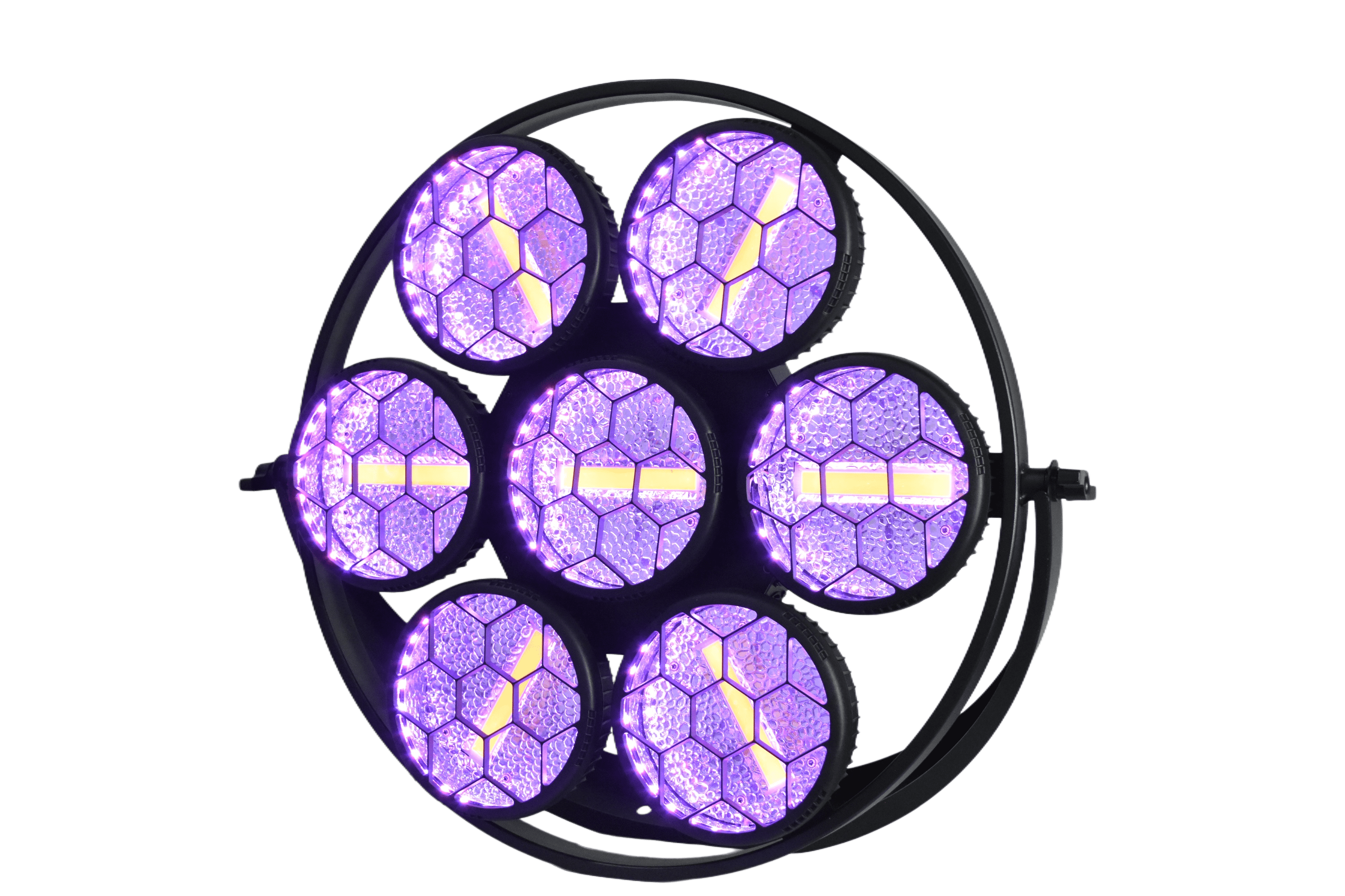 Professional Stage Light, 280w (7x40w) COB LED Lights with RGB Effects, 280W DMX512 Control, Black