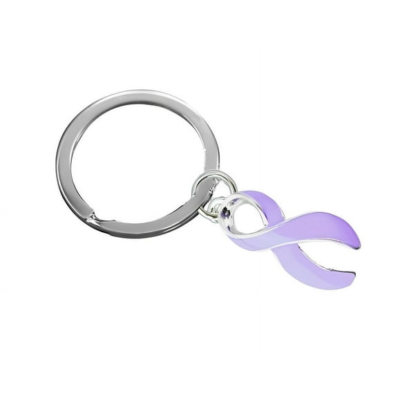 Lavender Ribbon Split Style Key Chains