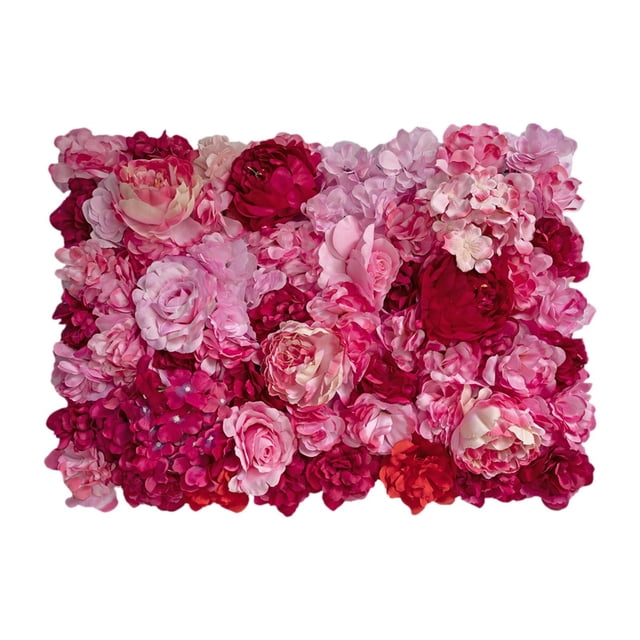 Panel de pared de flores, fondo de pared de flores, panel floral decorativo de exhibición de bricolaje, telón de fondo de bodas para el escenario del Estilo B
