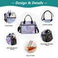 thumbnail image 3 of Large Insulated Lunch Bags for Women Men Leakproof Thermal Meal Lunch Tote Bag for Office Work Picnic Travel Light Purple Peony 9L, 3 of 6