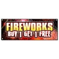 thumbnail image 1 of Fireworks Buy 1 GET 1 Free Banner Sign (NOT Actual Fireworks), 1 of 1